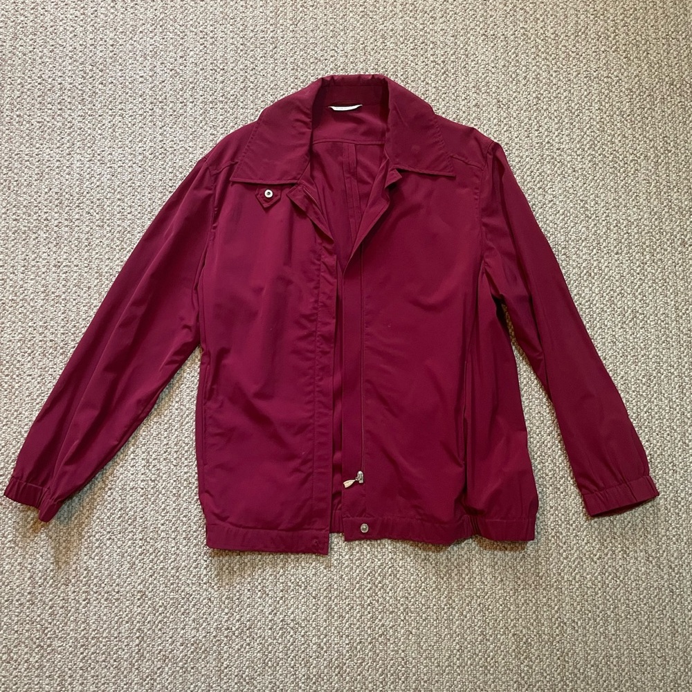 MaxMara Zip-Front Nylon Jacket Size US 6